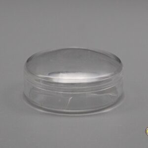 Doosje 51 mm plat transparant